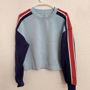 Trendy Multicolor Crewneck Sweatshirt